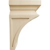 Ekena Millwork 3 1/2"W x 3 3/4"D x 6"H Mini Nevio Wood Corbel, Rubberwood CORW03X03X06NERW